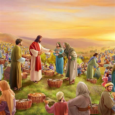 Jesus Feeds the Five Thousand .